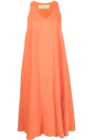 BLANCA Vestido Aspasia acampanado
