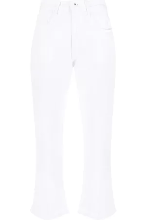 Jacob Cohen Vaqueros Kate Crop con dobladillo deshilachado