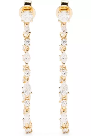 Anita Pendientes en oro amarillo de 18kt con diamantes