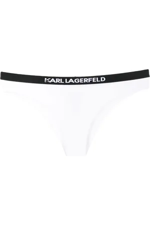 Karl Lagerfeld Bragas de bikini con logo en la cinturilla