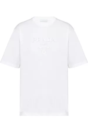 Prada Camiseta con aplique del logo
