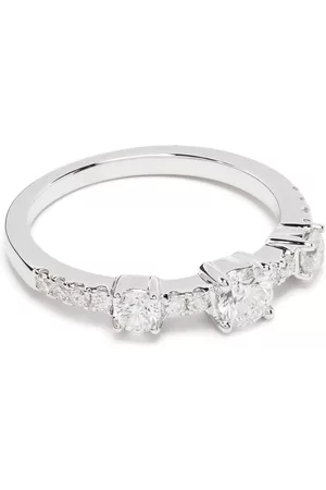 Anita Anillo Collins en oro blanco de 18kt con diamantes