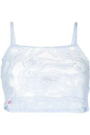 Charles Jeffrey Loverboy Top capri con detalle de encaje