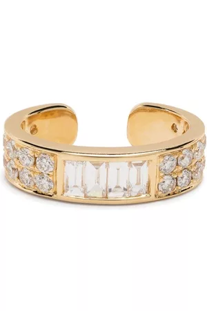 Anita Pendiente earcuff en oro amarillo de 18 ct con diamantes