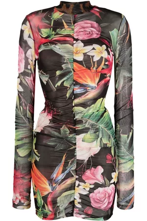 Philipp Plein Vestido corto con estampado floral