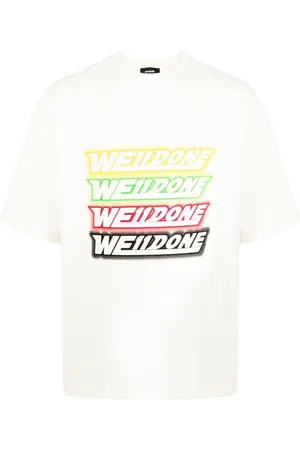 We11 Done Camiseta con logo estampado