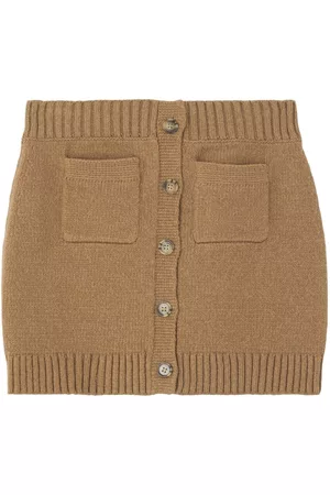 Burberry Minifalda con logo bordado