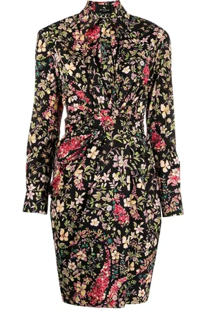 Etro Vestido camisero con motivo floral
