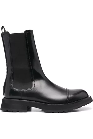 Alexander McQueen Botas chelsea con efecto pulido