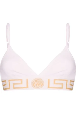 VERSACE Sujetador de triángulo con ribete Greca