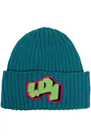 We11 Done Logo-patch ribbed hat