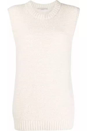 Stella McCartney Chaleco de punto con cuello redondo