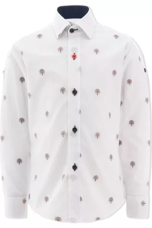 M. Moustache Camisa tipo vestido con arce bordado