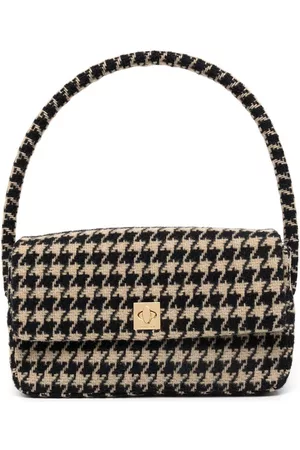 ANINE BING Bolso de hombro Nico con motivo pied de poule