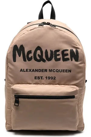 Alexander McQueen Mochila con logo estampado