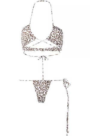 Manokhi Bikini con estampado de leopardo
