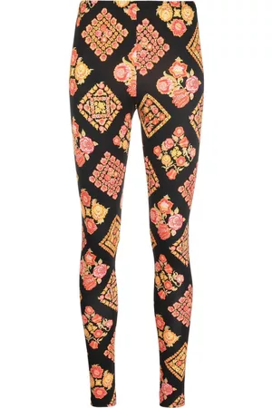 La DoubleJ Leggins a cuadros con estampado floral