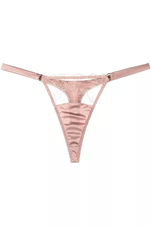 Fleur of England Tanga Lilian con panel de encaje