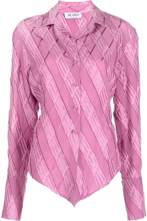 The Attico Camisa con efecto en jacquard