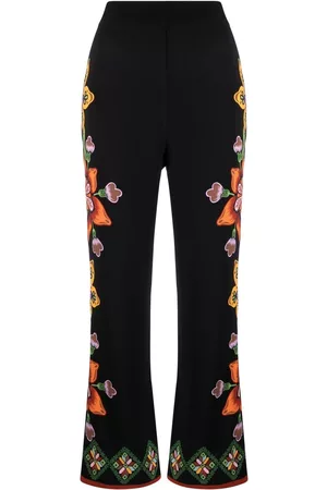 La DoubleJ Pantalones rectos Stretch con motivo floral