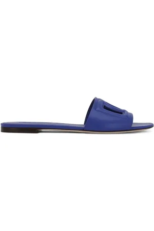 Dolce & Gabbana Sandalias de piel con logo DG
