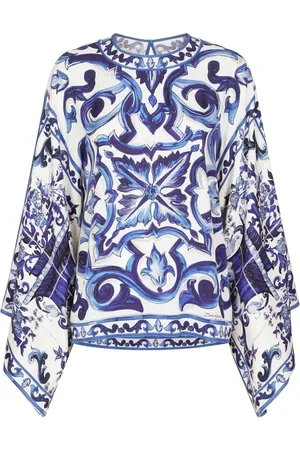 Dolce & Gabbana Blusa con motivo Mayólica