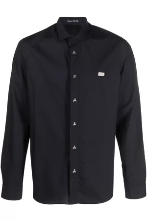 Philipp Plein Camisa con placa del logo