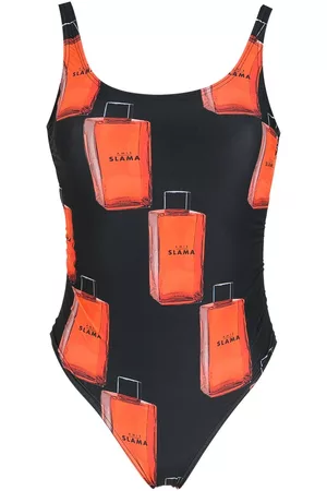 AMIR SLAMA Bañador con logo estampado