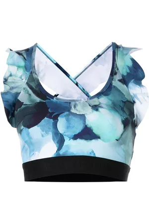 Marchesa Notte Sujetador deportivo con motivo floral