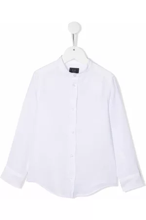 FAY Camisa sin cuello con botones