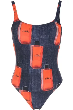 AMIR SLAMA Bañador con logo estampado