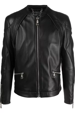 Philipp Plein Chaqueta biker con cremallera