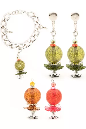 AMIR SLAMA Pendientes y pulsera intercambiables