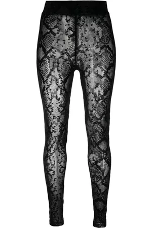 Philipp Plein Leggins con logo bordado