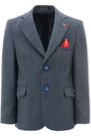 M. Moustache Blazer de vestir con encaje bordado