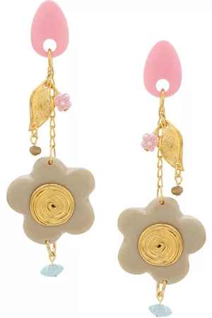 AMIR SLAMA Pendientes con diseño floral