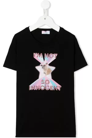 Chiara Ferragni Camiseta con eslogan brillante