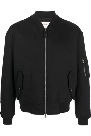 Alexander McQueen Chaqueta bomber con logo bordado