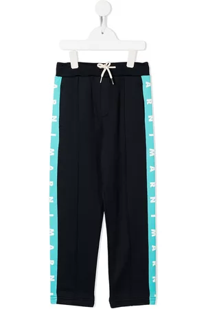 Marni Pantalones de chándal con franjas del logo