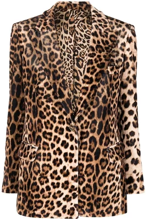Philipp Plein Blazer con estampado de leopardo