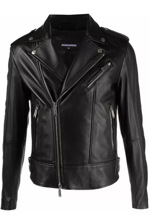 Dsquared2 Chaqueta biker de piel