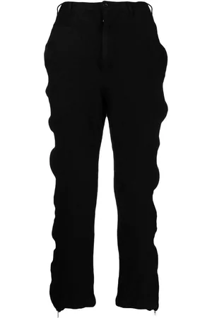 Comme des Garçons Pantalones con ribete de cremallera