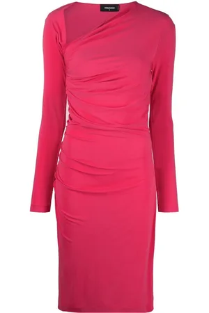 Dsquared2 Vestido midi fruncido