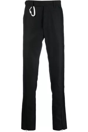 HELIOT EMIL Pantalones chinos rectos con detalle de gancho