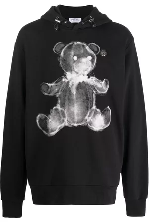 Philipp Plein Sudadera con capucha y motivo de oso