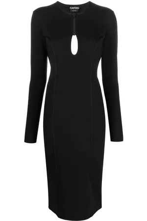 Tom Ford Vestido midi con detalle de abertura