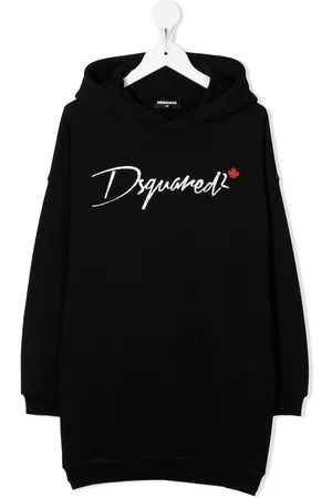Dsquared2 Vestido con capucha y logo