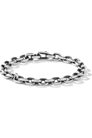 David Yurman Pulsera Deco Chain Link de 6.5 mm en plata de ley
