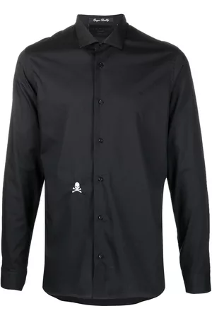 Philipp Plein Camisa con calavera bordada