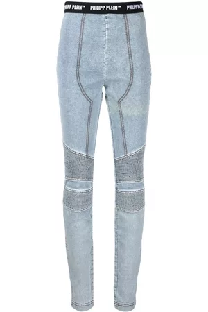 Philipp Plein Leggins con logo en la cinturilla